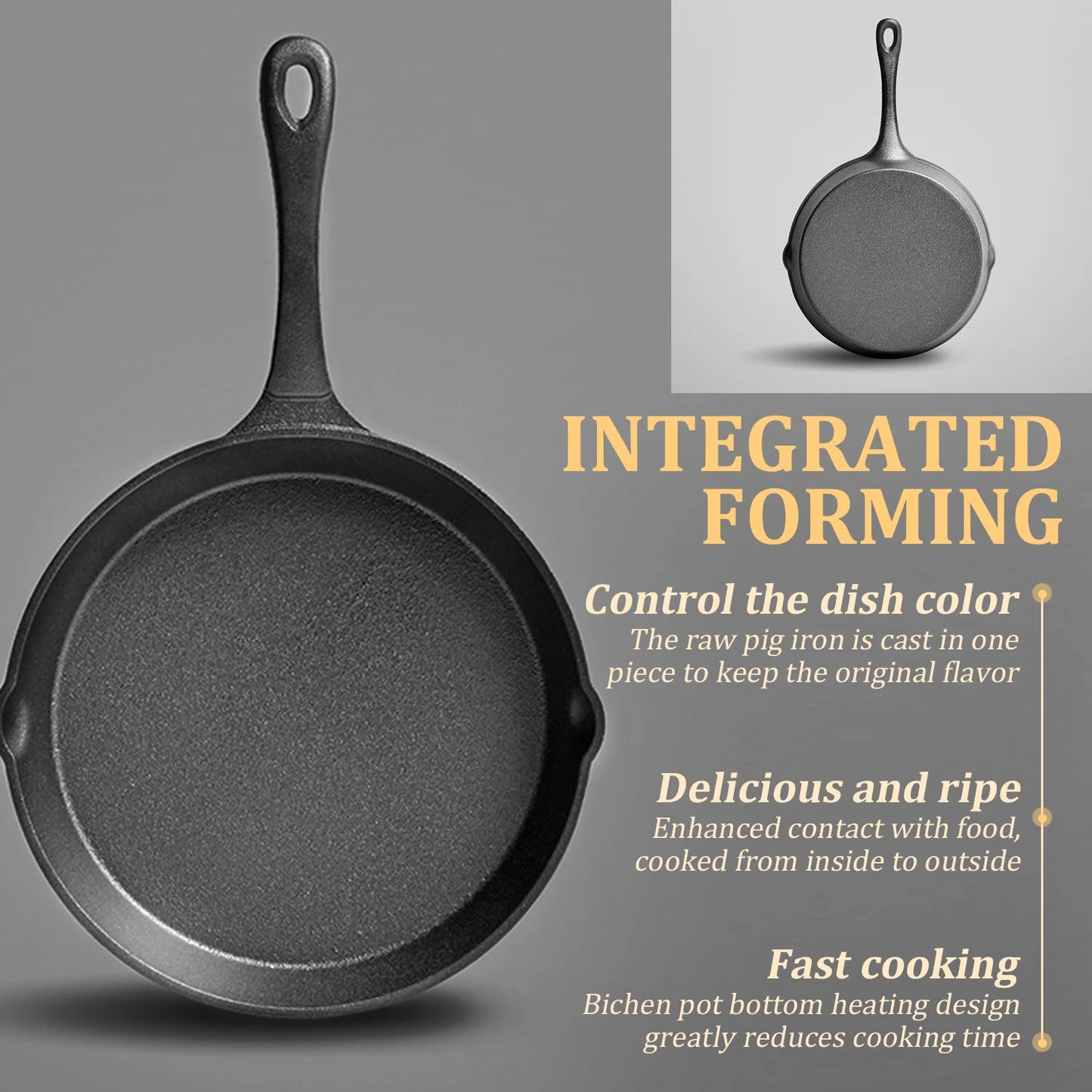 Multi- Size Cast Iron Skillets