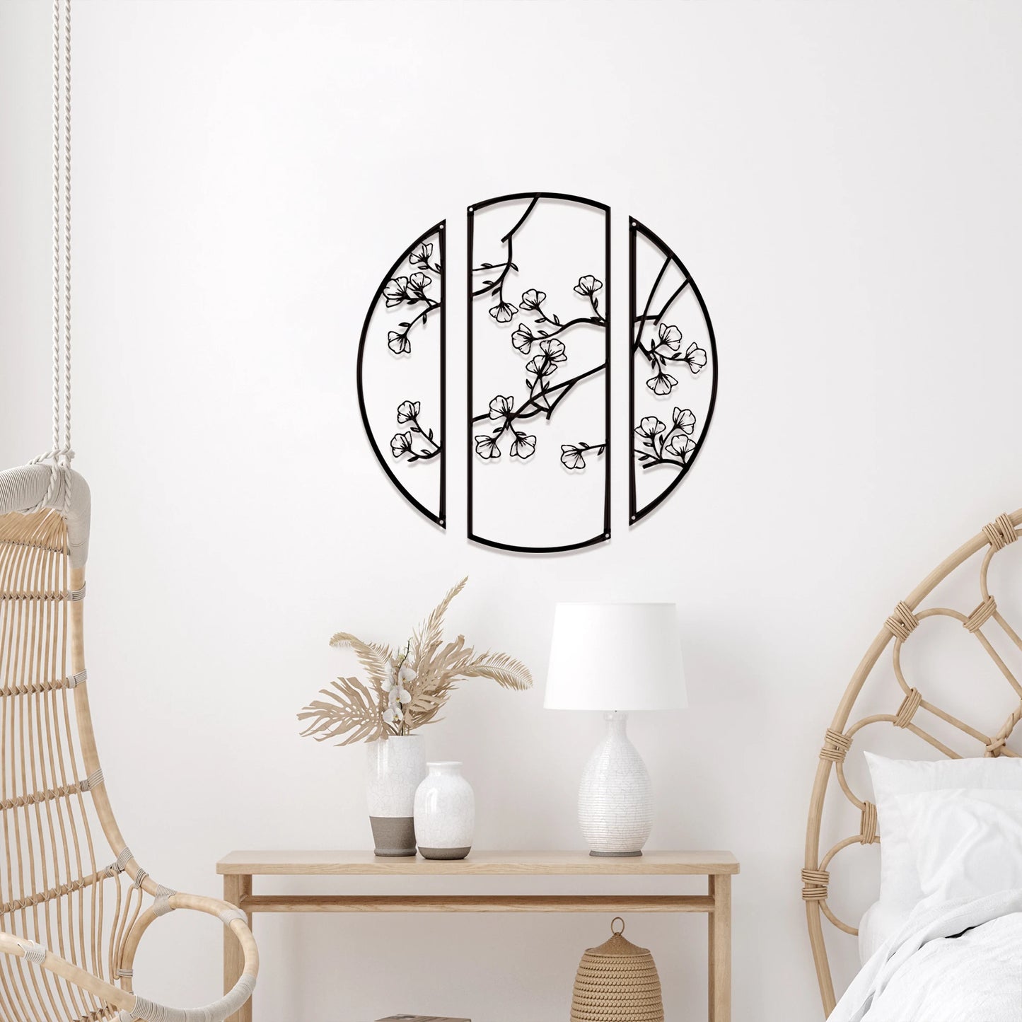 Ginkgo Flower Metal Wall Decor