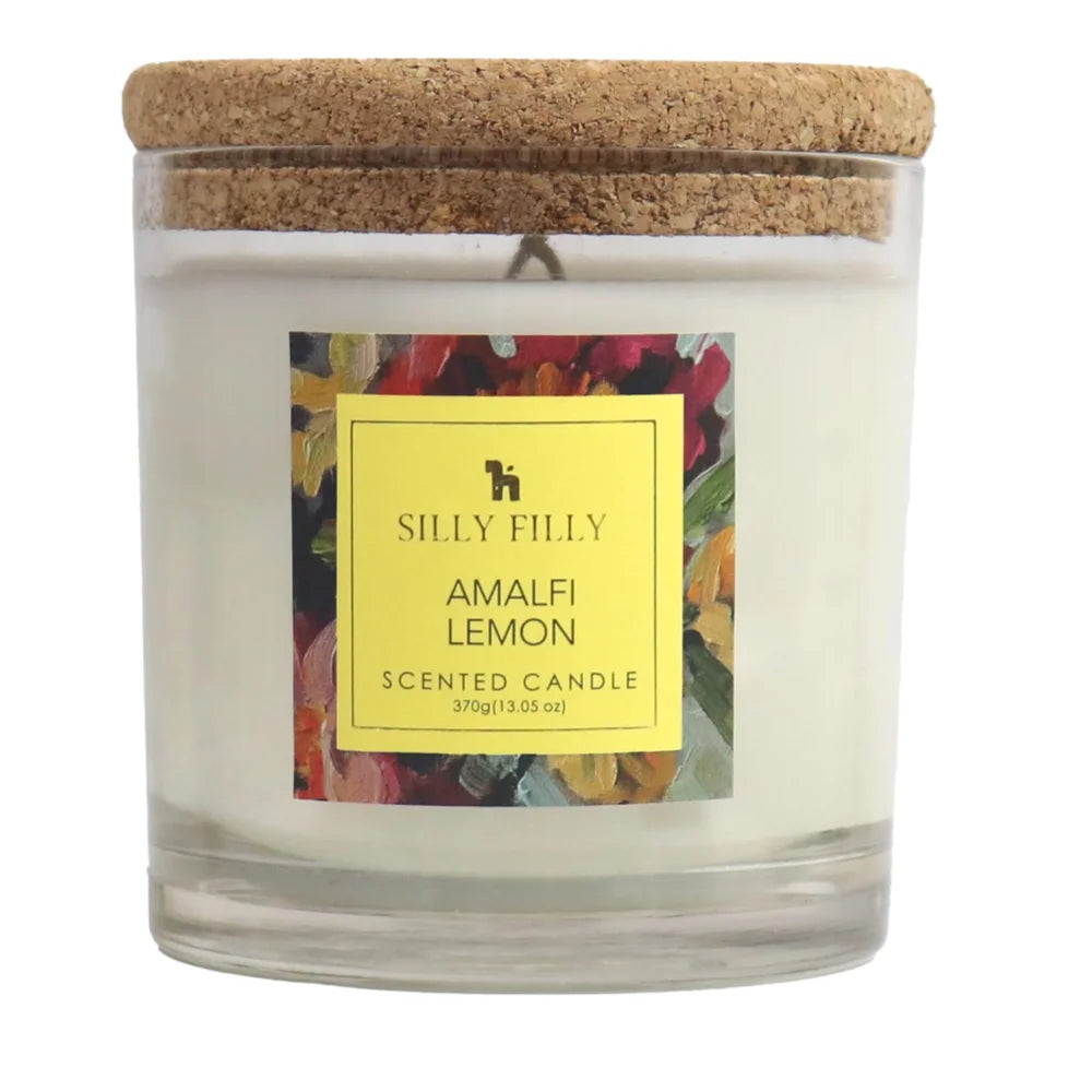 2 Wick Glass Mild Scented Candle