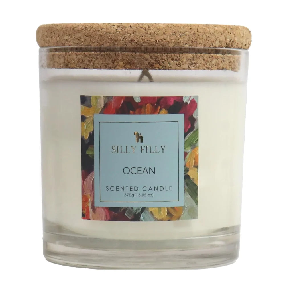 2 Wick Glass Mild Scented Candle