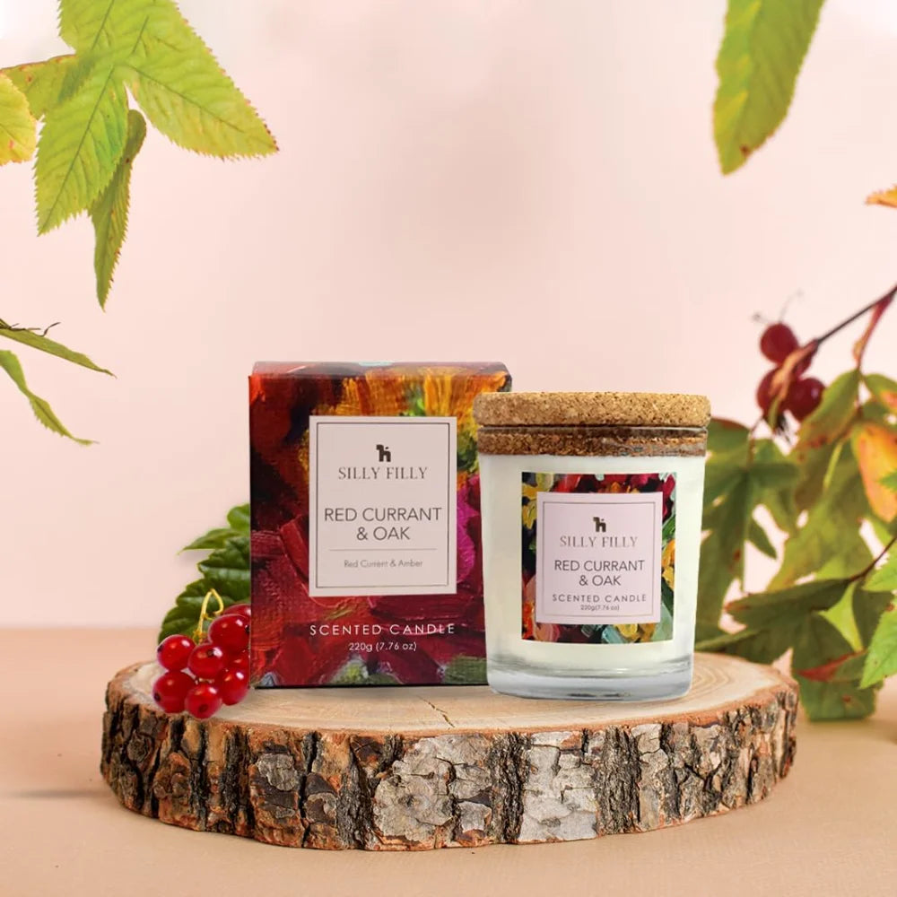 2 Wick Glass Mild Scented Candle