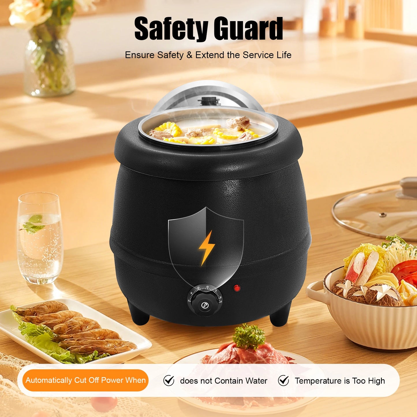 Commercial Stainless Steel Soup Kettle