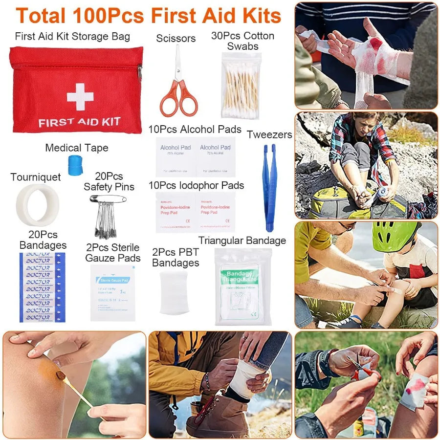125 Pcs Survival Emergency Hiking Kit
