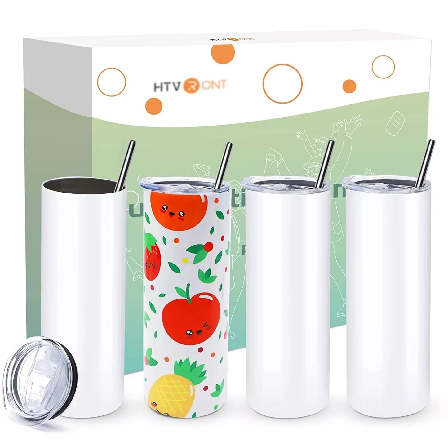 Stainless Sublimation Skinny Straight Tumblers