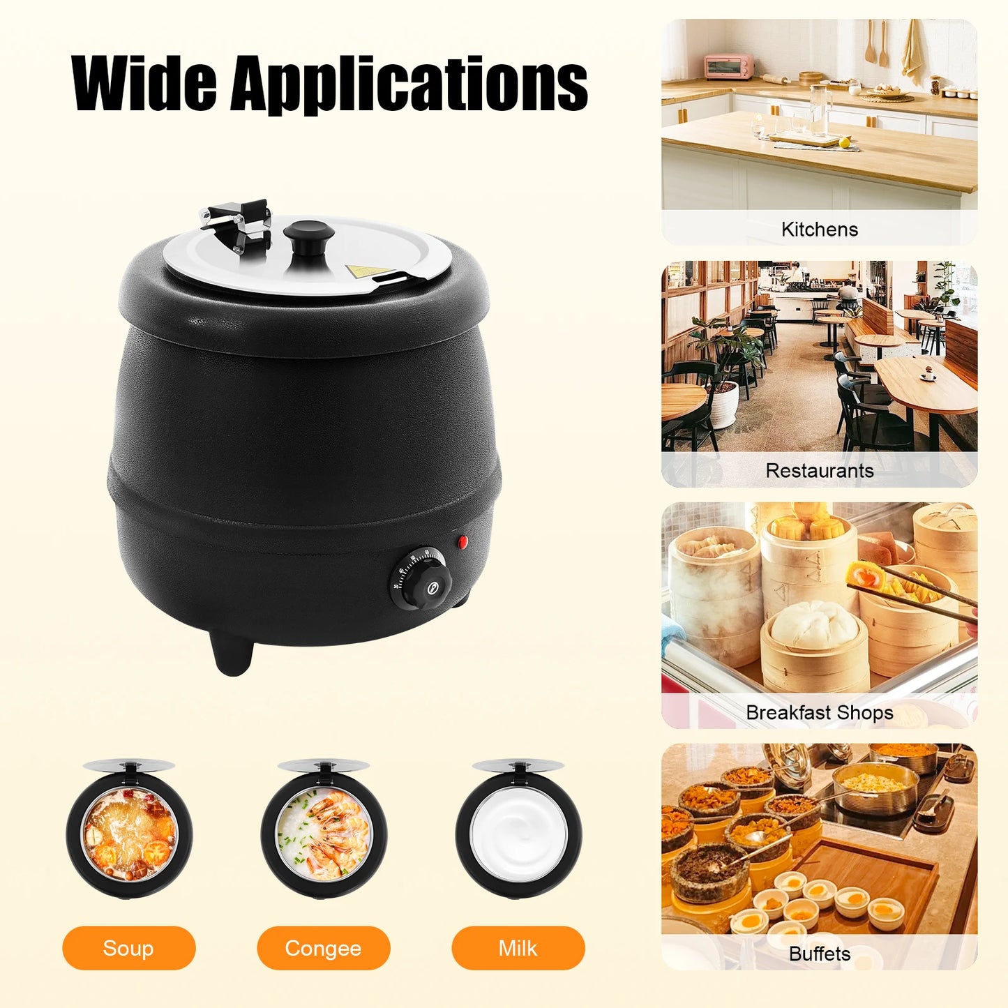 Commercial Stainless Steel Soup Kettle