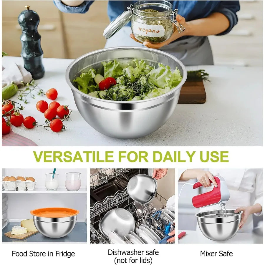 Stainless Steel Nesting Mixing Bowls Set