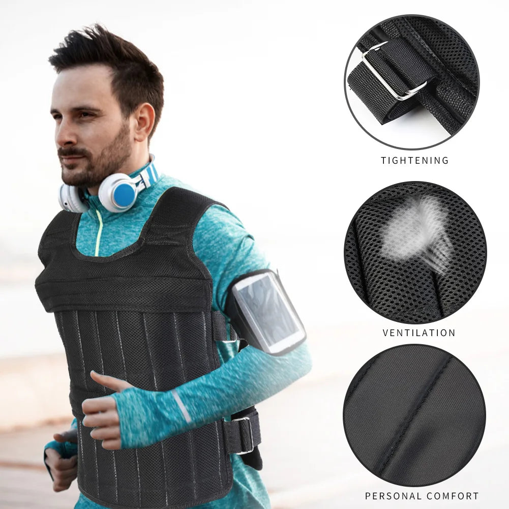 Adjustable Loading Weight Vest Waistcoat