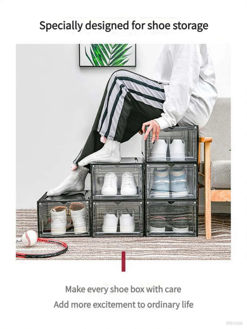 Dust and Moisture Proof Shoe Box Storage