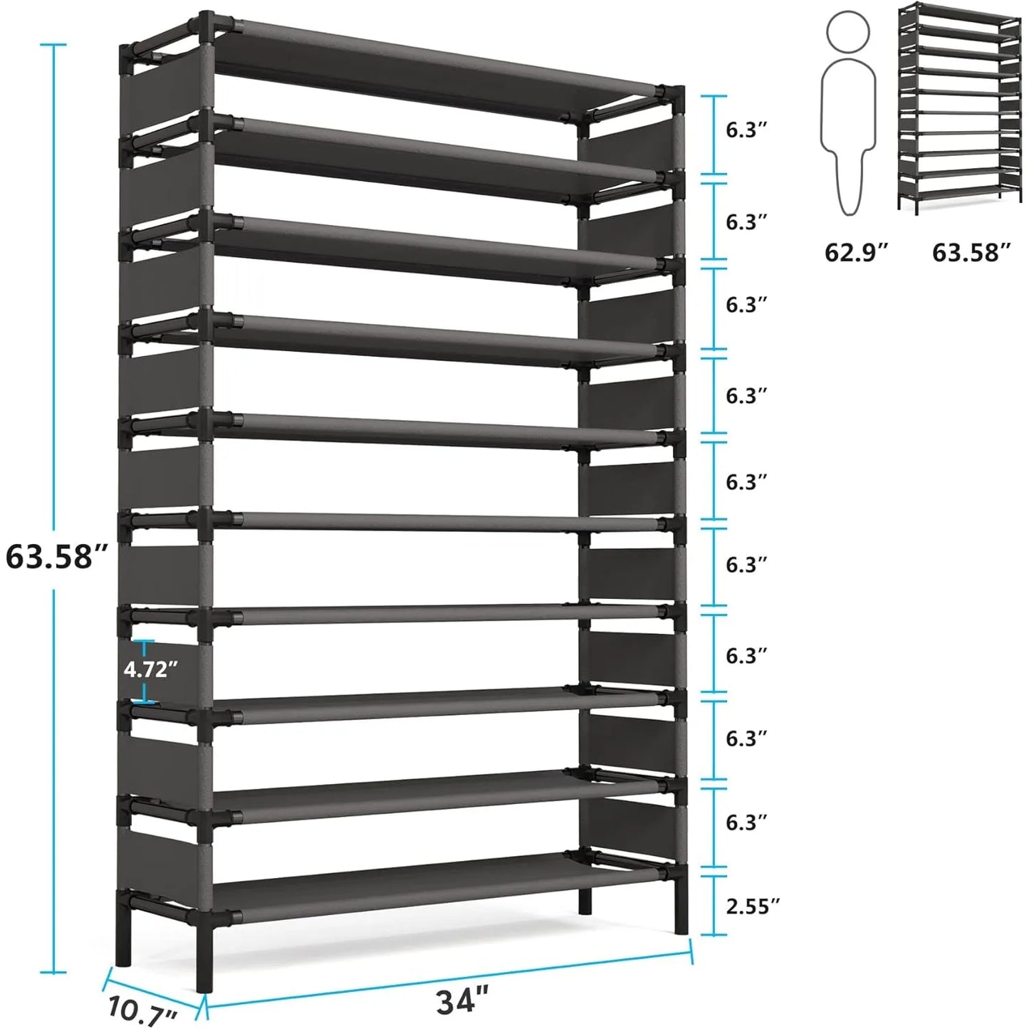 Versatile Multi-layer storage Rack