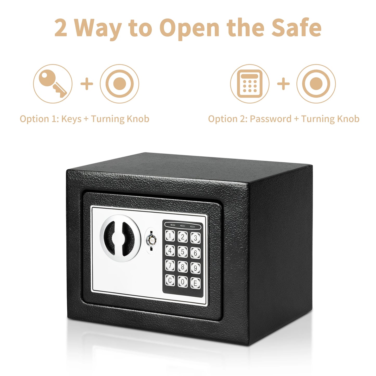 0.2 Cubic Ft. Steel Safe Box