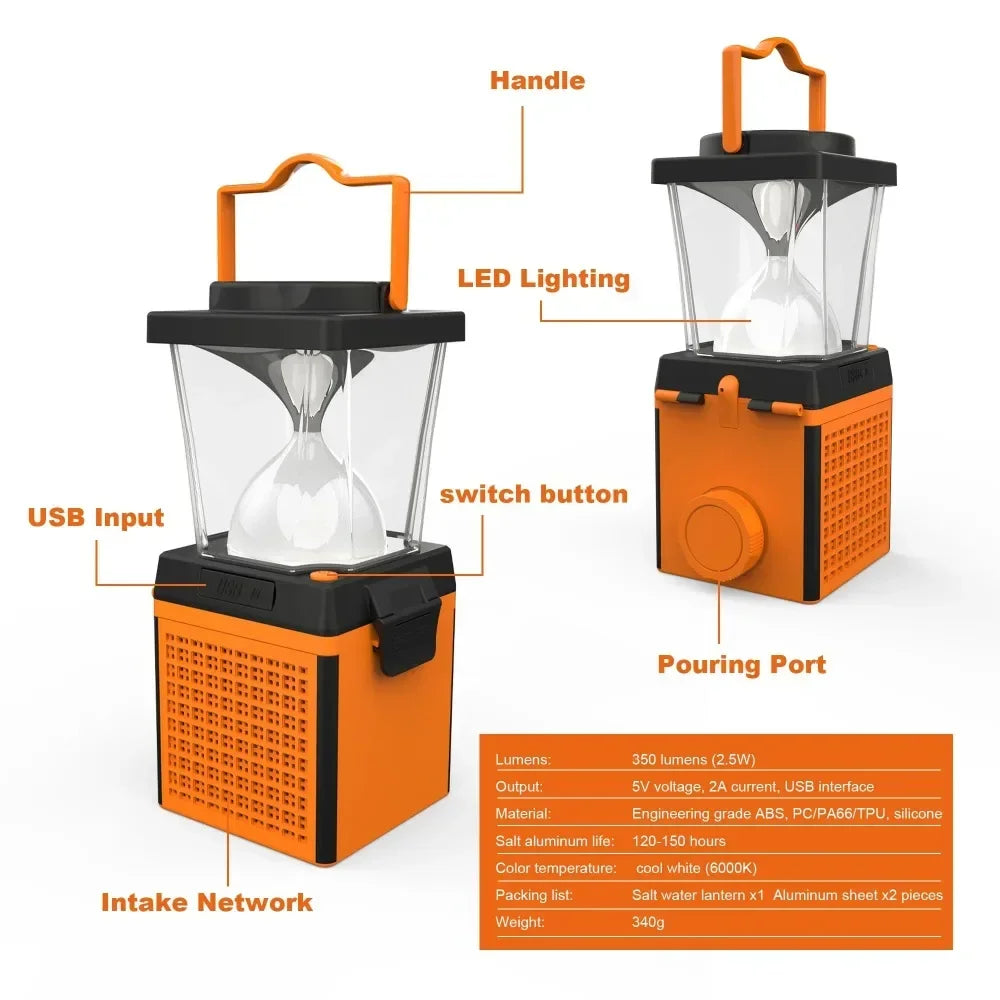 Emergency Lights Salt Water Lamp