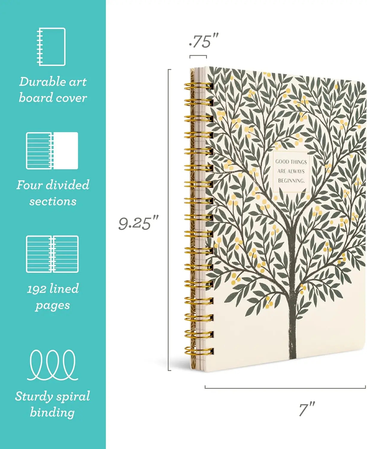 Spiral Bound Designer Inspiration Notebook