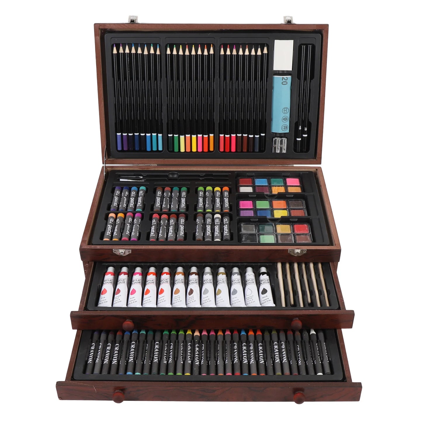 142 PCS Set Wooden Art Set