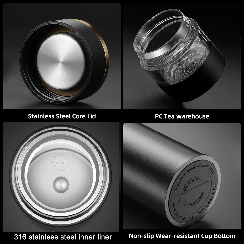 Stainless Steel LED Tea Thermos