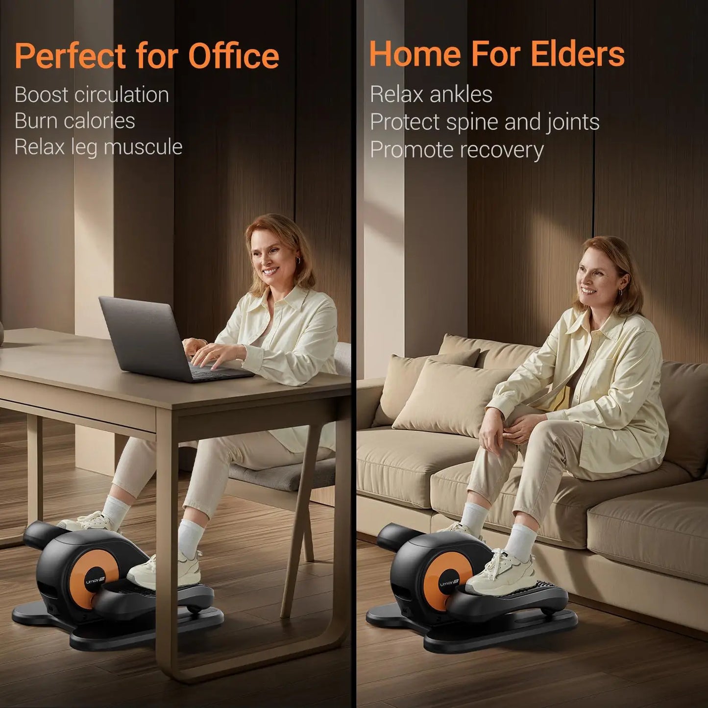 Elliptical Under Desk Compact Training Machine