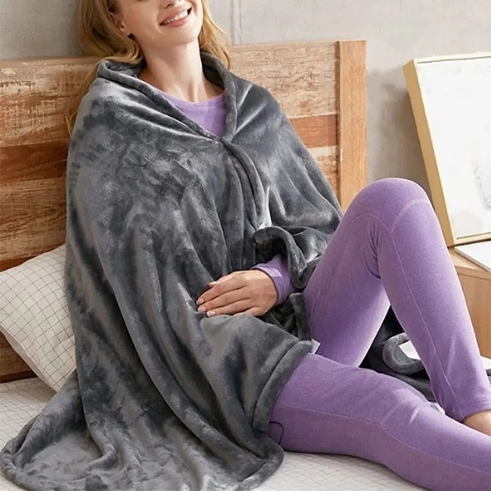 USB Electric Heated Fleece Blanket