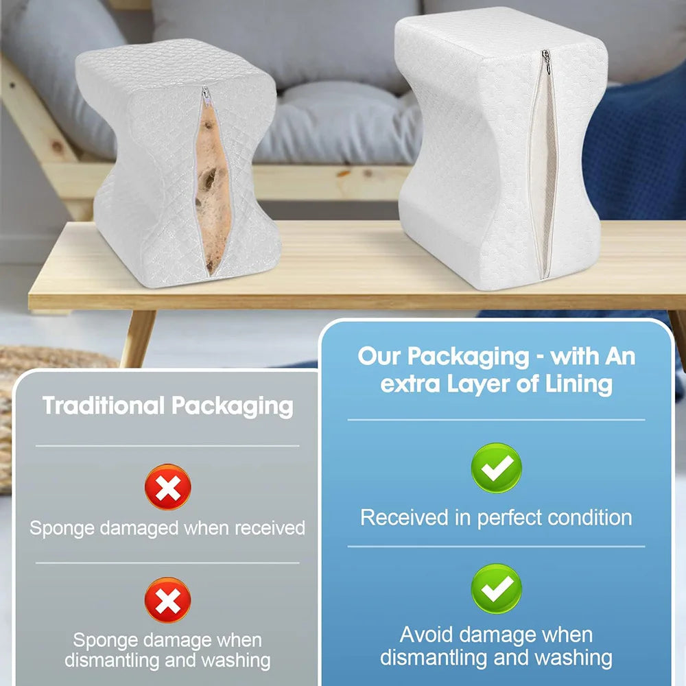 Orthopedic Memory Foam Knee Pillow