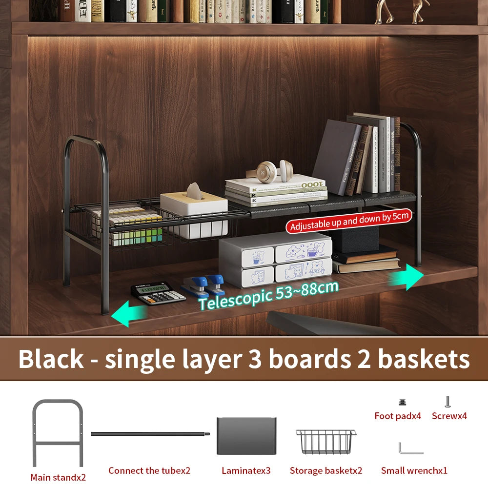 1 Set Cabinet Shelf Organizer