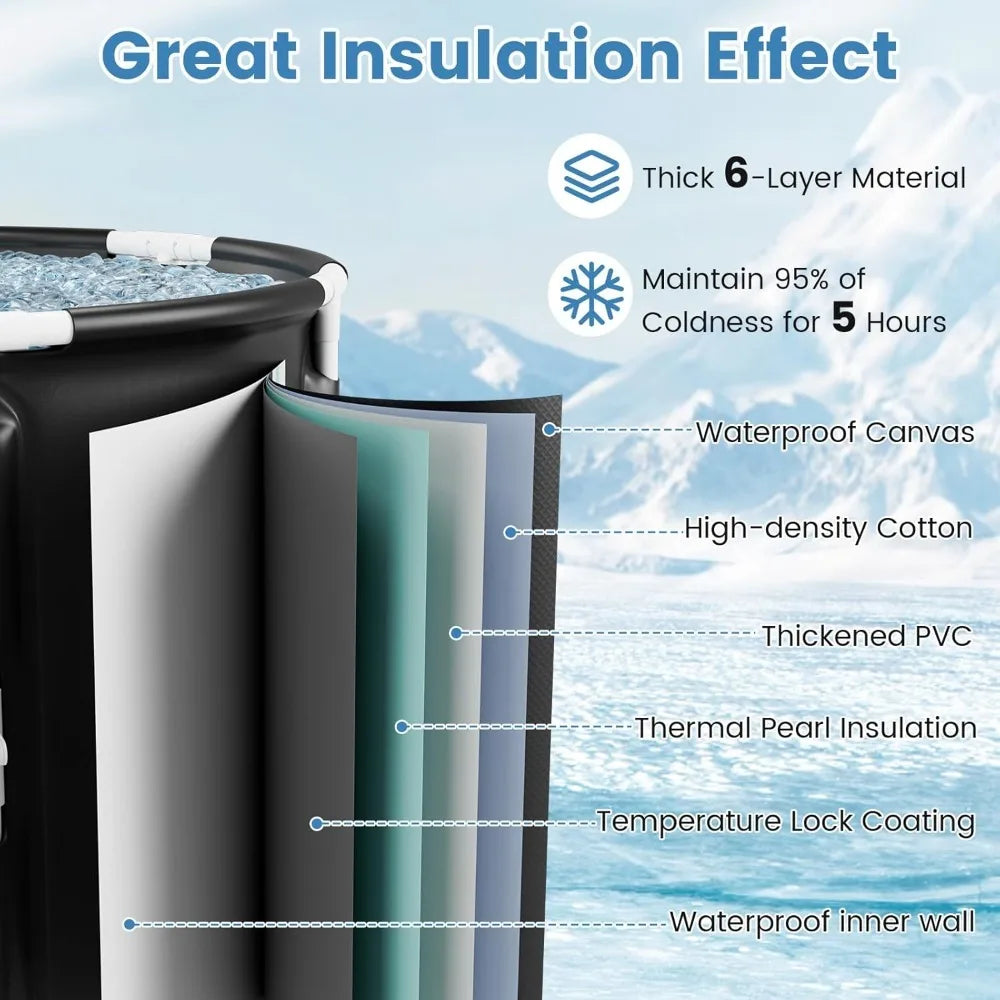 66 Gallon Foldable Cold Plunge Bath