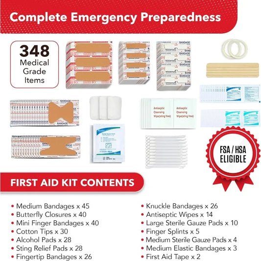 2 in 1 First Aid Medical Emergency Kit