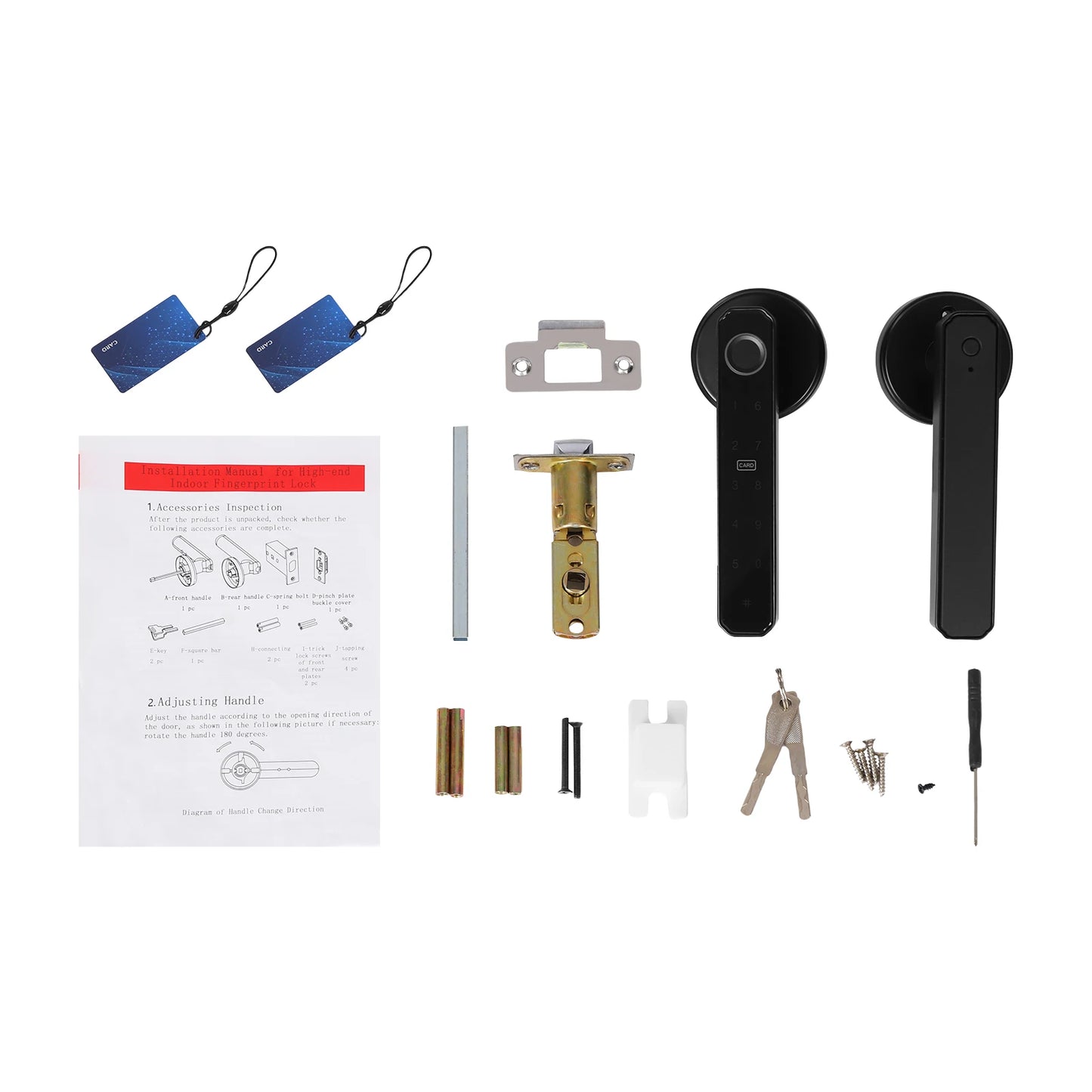 Fingerprint Door Lock with Key