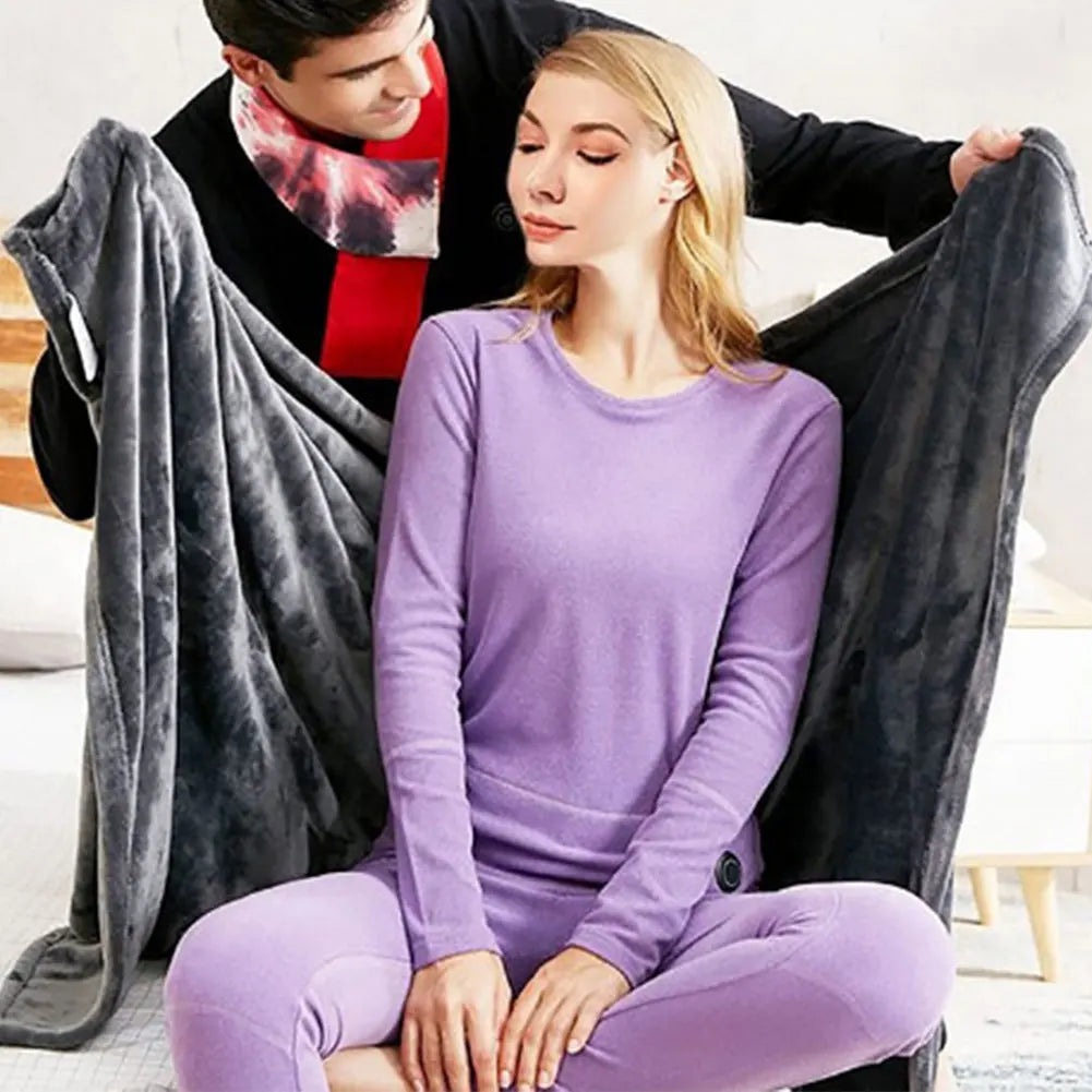 USB Electric Heated Fleece Blanket