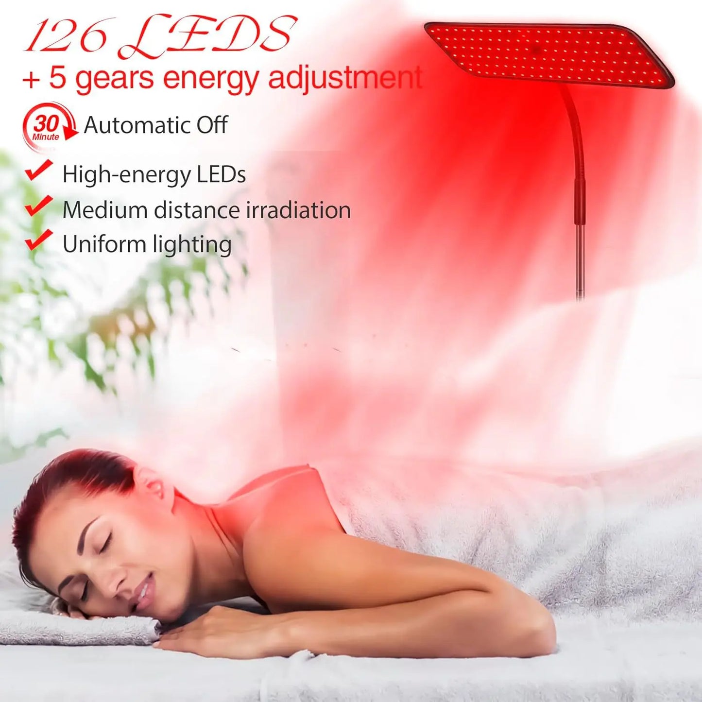 LED Red Light Therapy Lamp