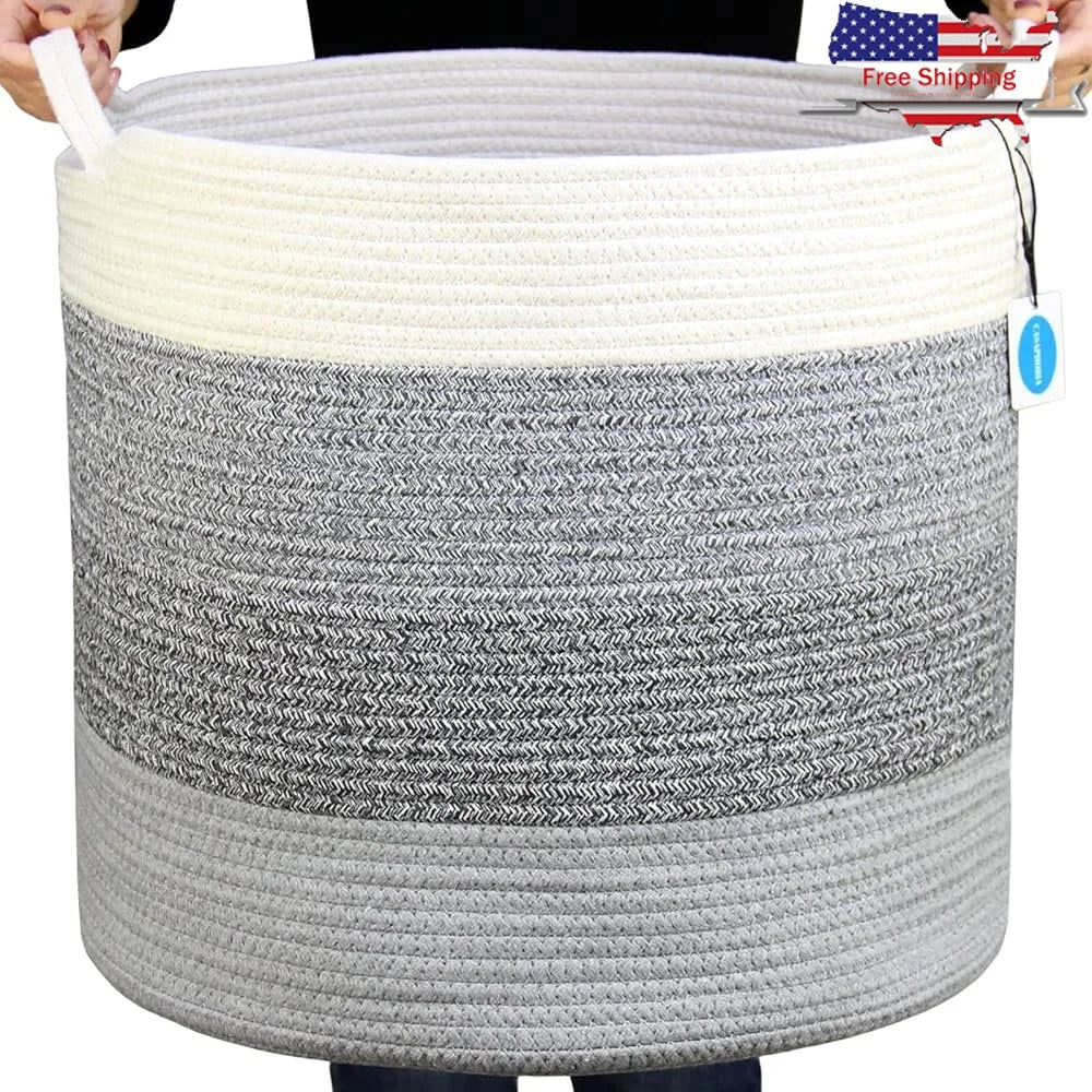 Eco- Friendly Cotton Rope Storage Basket