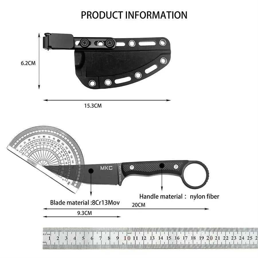 Straight Blade Outdoor Portable Knives