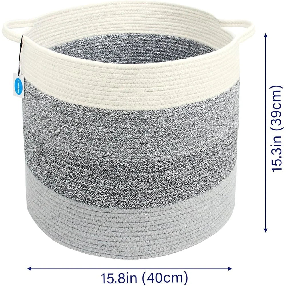 Eco- Friendly Cotton Rope Storage Basket