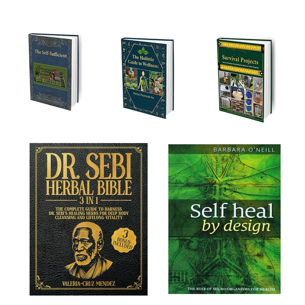 Cookbook, Herbal Health, Survival, Building Guides