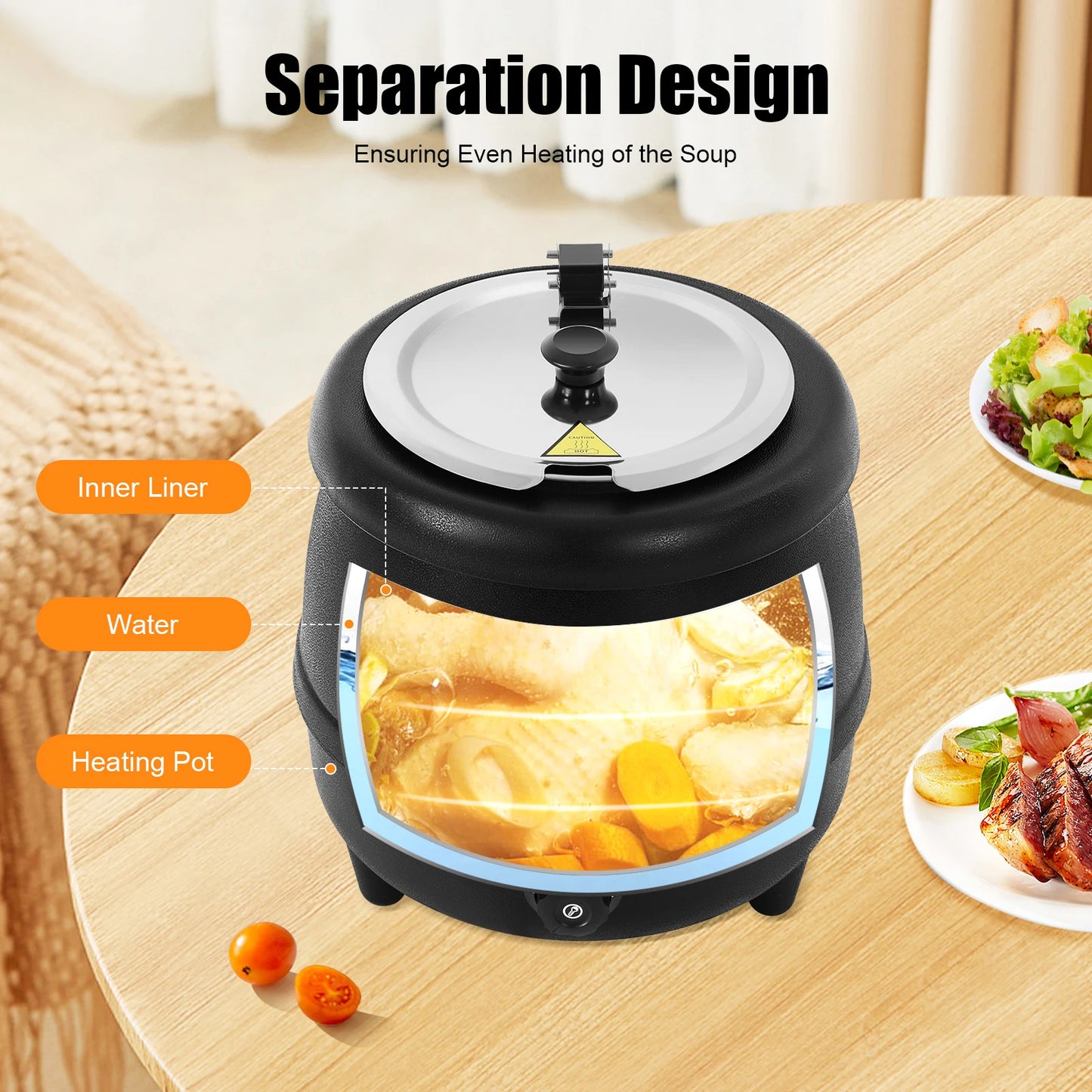 Commercial Stainless Steel Soup Kettle