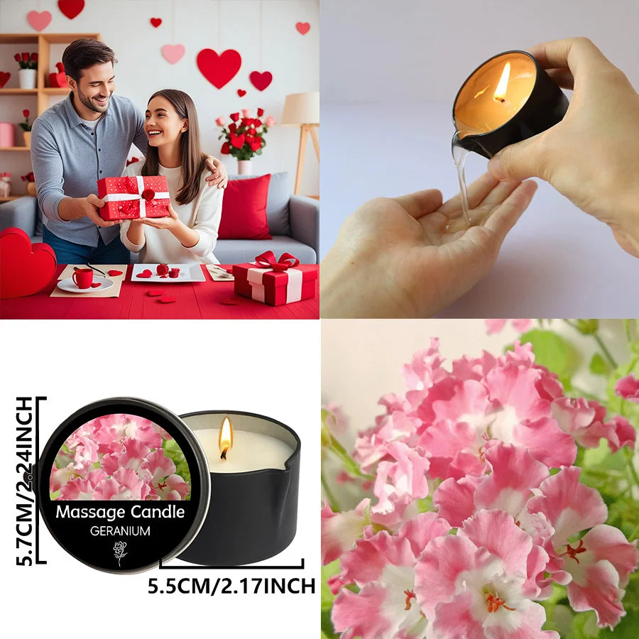 2 Piece Aesthetic Massage Candle Decor