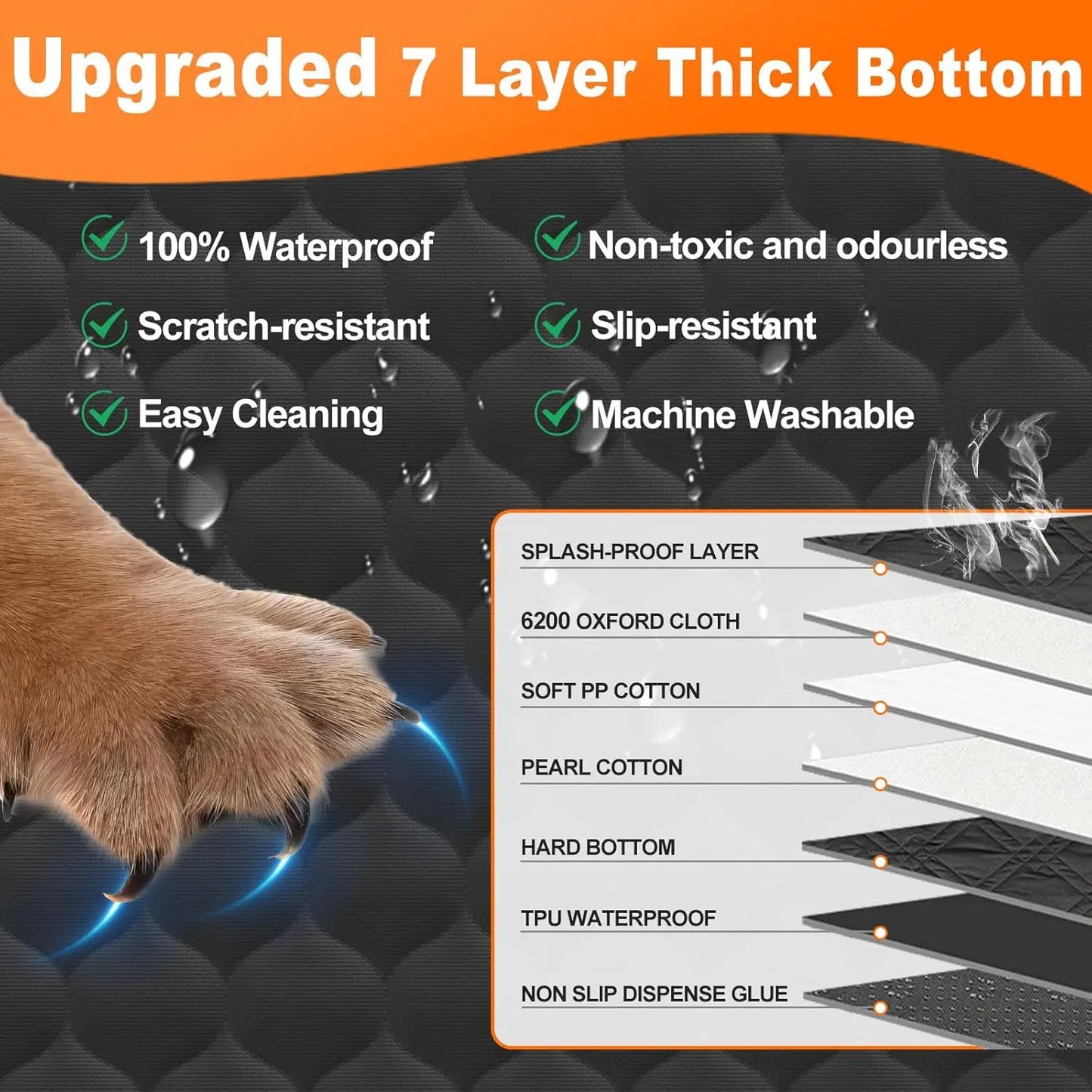 Waterproof Pet Travel Accessories Foldable Dog Car Seat Car Pet Seat Safety Hammock Trunk Mat Car Rear Back Seat Protector
Pet Back Seat Travel Protector