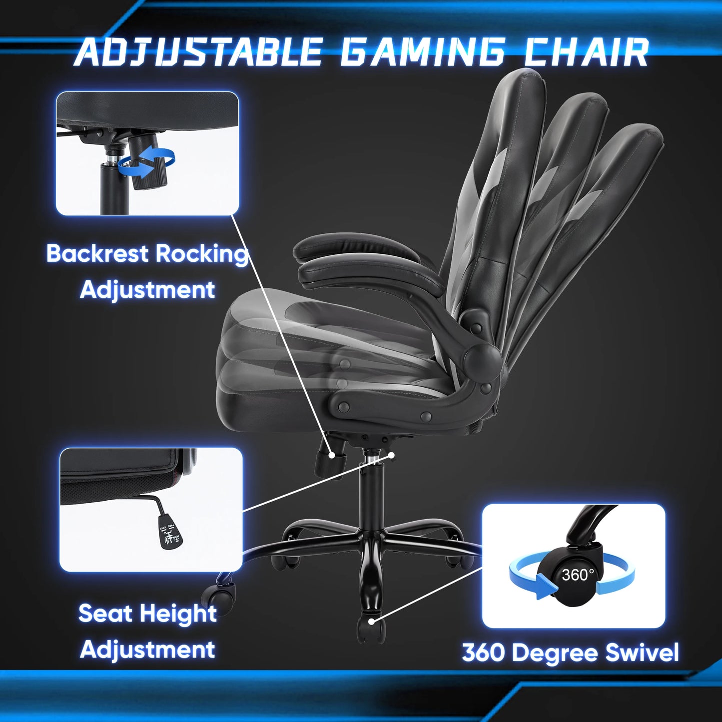 Home Ergonomic Adjustable Racing Chair