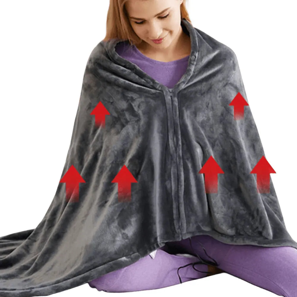 USB Electric Heated Fleece Blanket