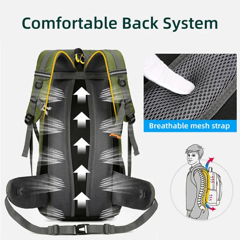 50L Large Men Backpack Bag