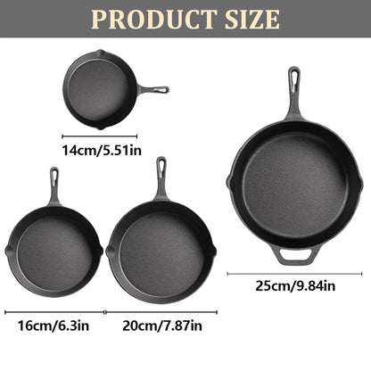 Multi- Size Cast Iron Skillets