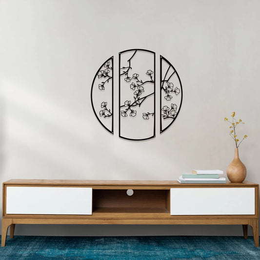 Ginkgo Flower Metal Wall Decor