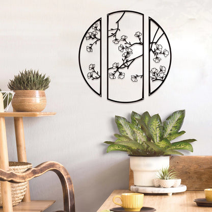 Ginkgo Flower Metal Wall Decor