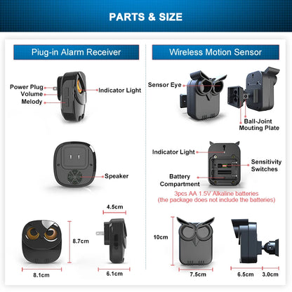Owl  Motion Detector Burglar Alarm