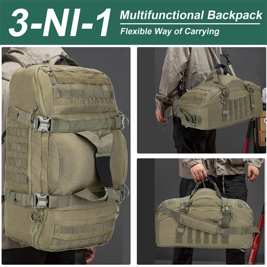Outdoor Tactical Duffel Backpack Bag