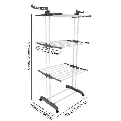 4-Tier Foldable Drying Laundry Rack
