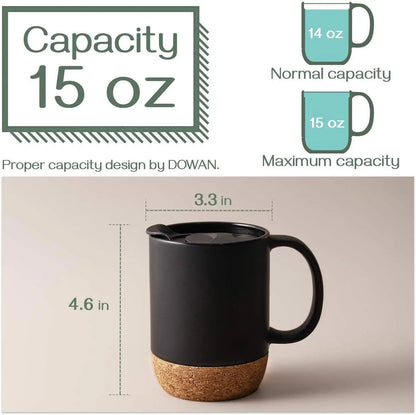 2 Ceramic Coffee Mug Set