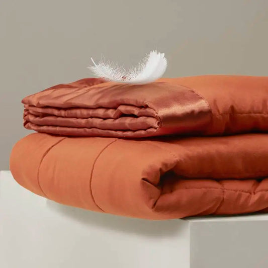 Orange Twin Lightweight Down Blanket