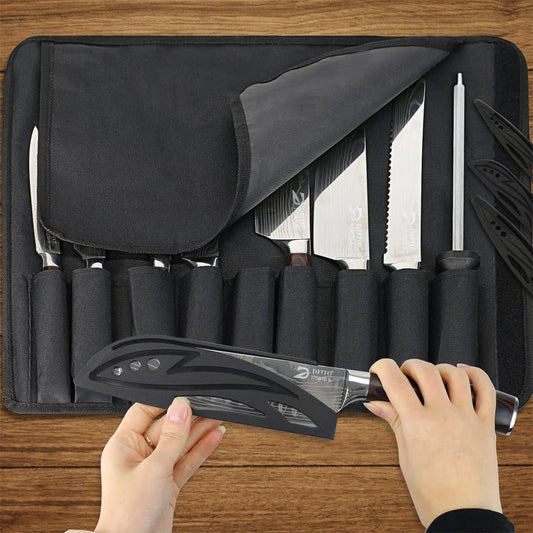 8 pcs Damascus Steel Chef Set