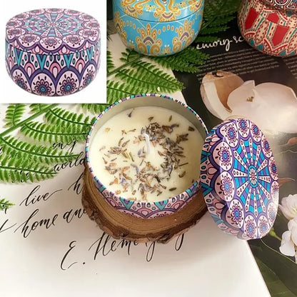 8 Iron Jar Soy Flower Candles