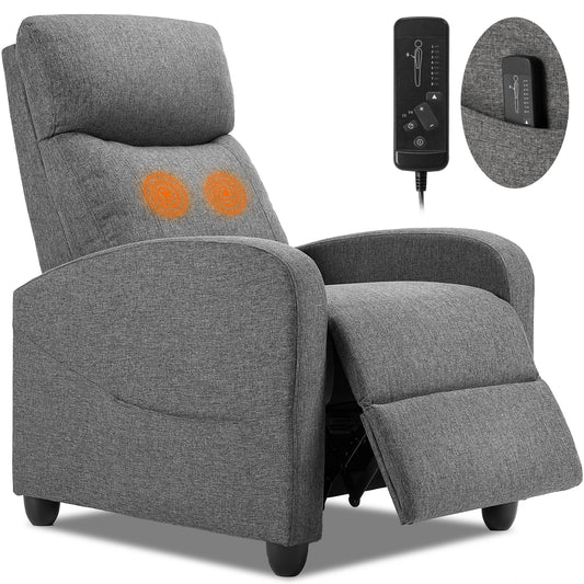 Fabric Massage Support Recliner Chair