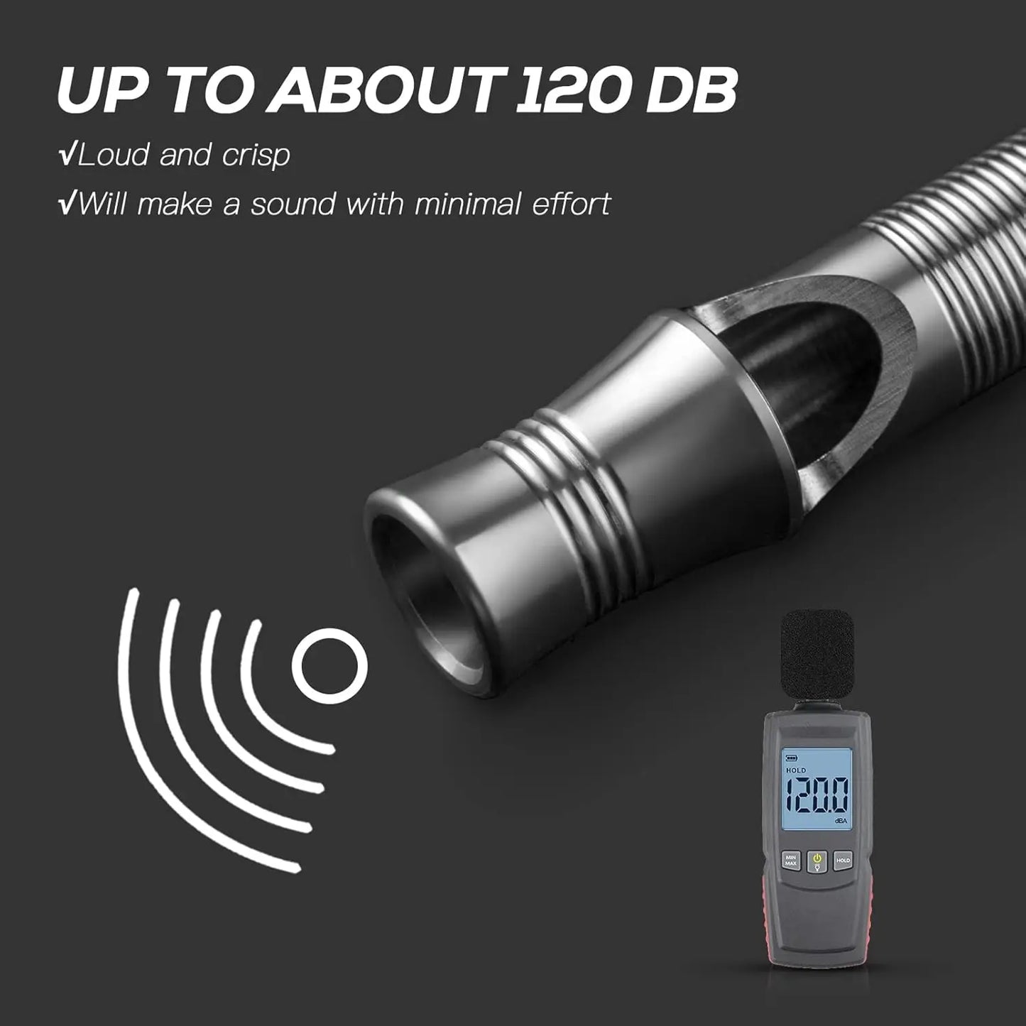 Titanium Emergency Safety Whistle Necklace