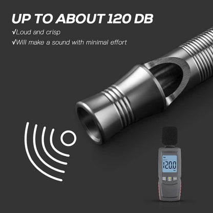 Titanium Emergency Safety Whistle Necklace
